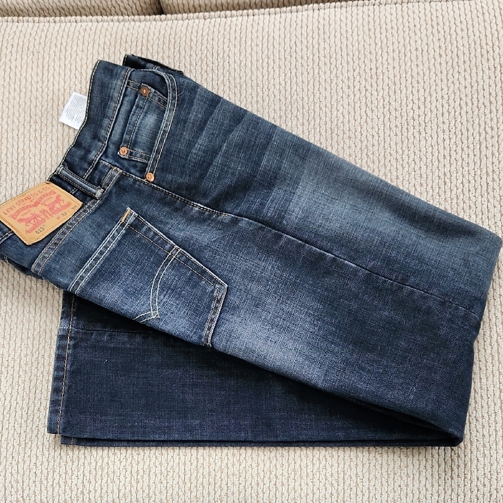 Levi's Blue Straight Jeans Classic Denim, 32x30, Like New